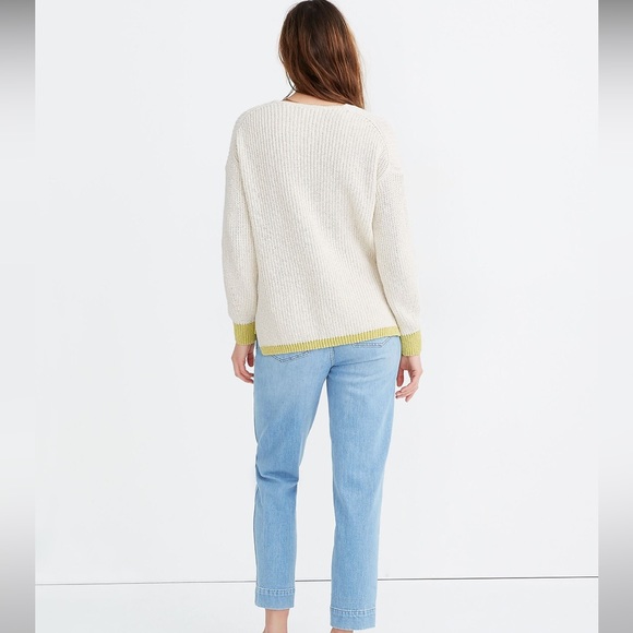 Madewell Tipped Ridgeton Pullover Sweater - Picture 2 of 7